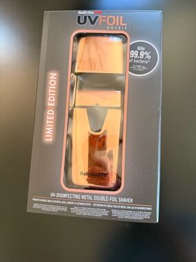 New BaByliss PRO UVFOIL UV-Disinfecting Metal Single-Foil Shavers